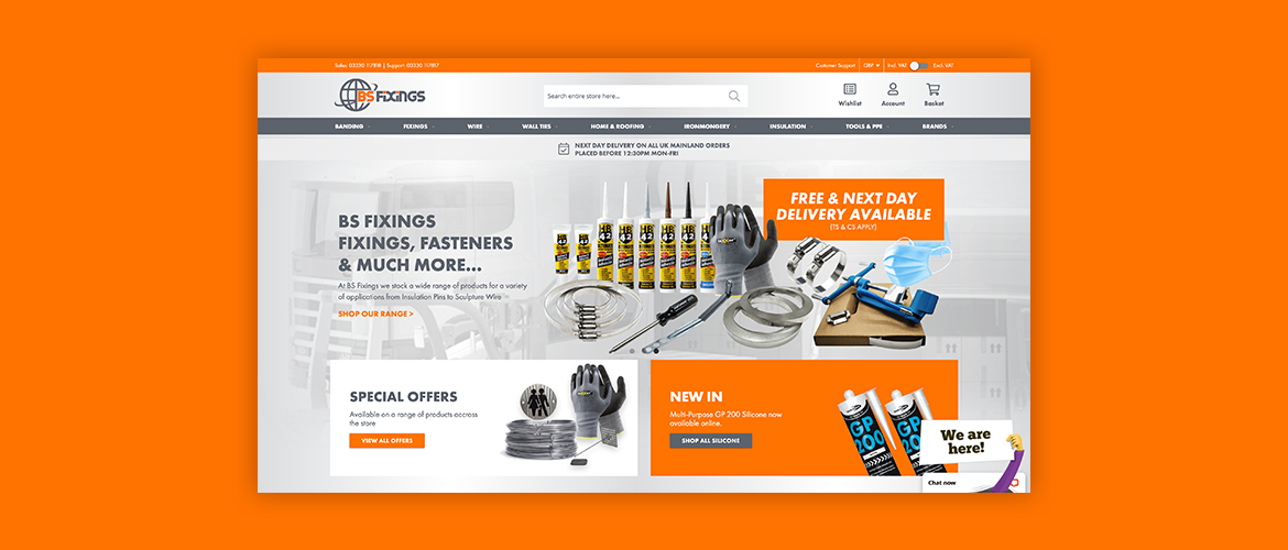 BS Fixings Launches exciting new website.