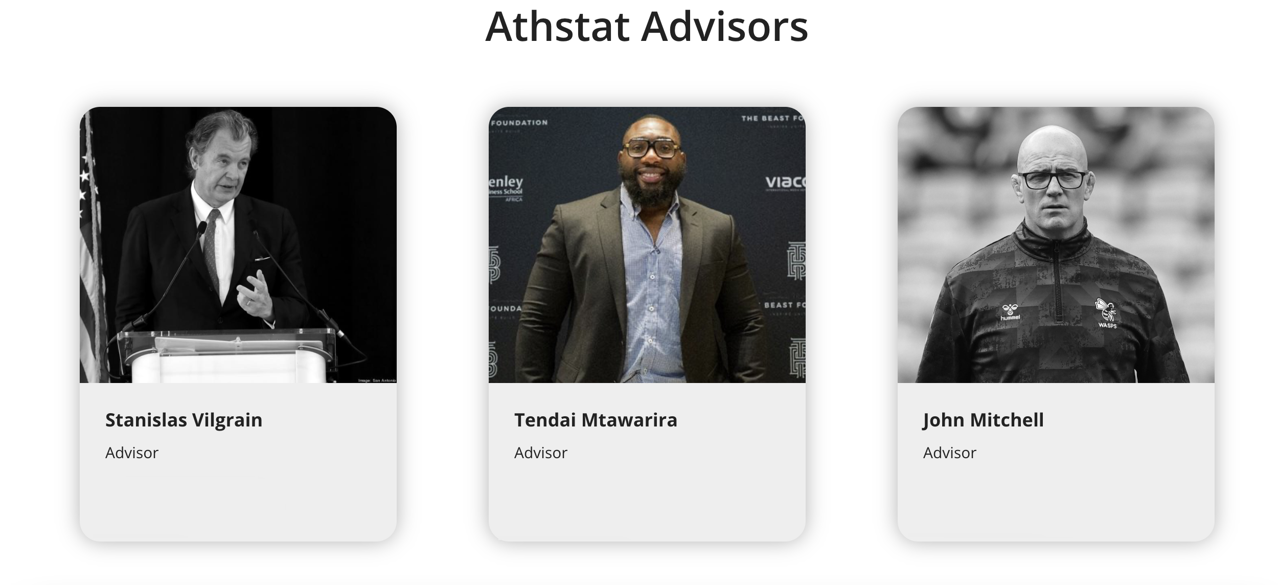 Athstat Names Company Advisors - Mtawarira, Mitchell, Vilgrain