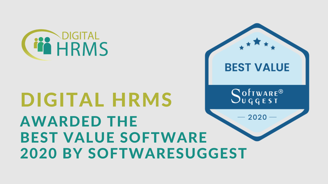 The Digital Group Announces Best Value Software 2020 Award for Digital HRMS