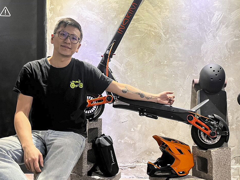INOKIM Celebrates Loyal Customer's Tattoo of Inokim OXO E-Scooter